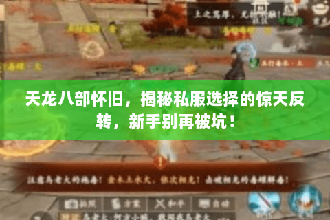 天龙八部怀旧，揭秘私服选择的惊天反转，新手别再被坑！