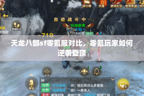 天龙八部sf零氪服对比，零氪玩家如何逆袭登顶