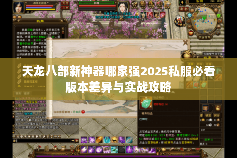 天龙八部新神器哪家强2025私服必看版本差异与实战攻略