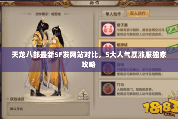 天龙八部最新SF发网站对比,5大人气暴涨服独家攻略 天龙八部最新SF发网站对比,5大人气暴涨服独家攻略