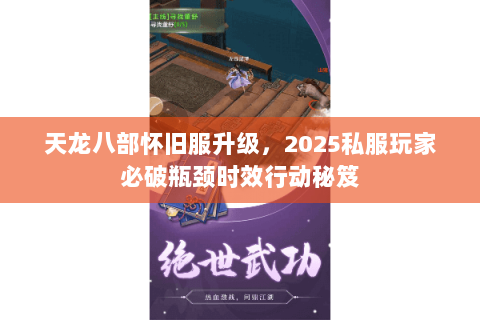 天龙八部怀旧服升级，2025私服玩家必破瓶颈时效行动秘笈