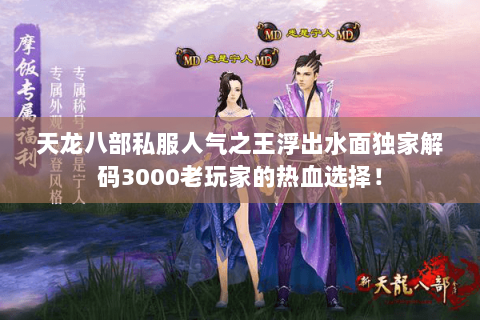 天龙八部私服人气之王浮出水面独家解码3000老玩家的热血选择！