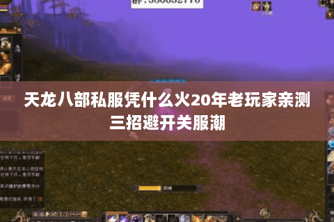 天龙八部私服凭什么火20年老玩家亲测三招避开关服潮