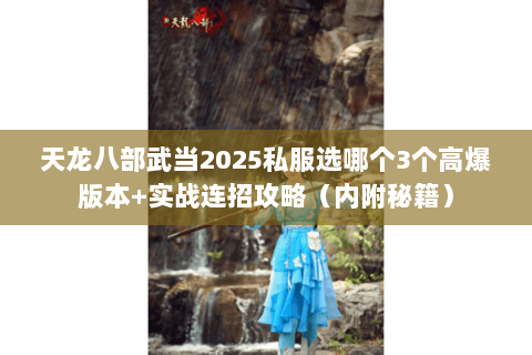 天龙八部武当2025私服选哪个3个高爆版本+实战连招攻略（内附秘籍）