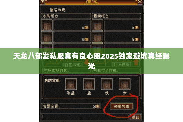 天龙八部发私服真有良心服2025独家避坑真经曝光 天龙八部发私服真有良心服2025独家避坑真经曝光