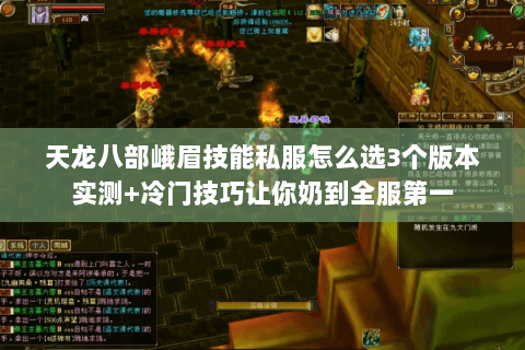 天龙八部峨眉技能私服怎么选3个版本实测+冷门技巧让你奶到全服第一