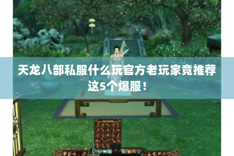 天龙八部私服什么玩官方老玩家竟推荐这5个爆服！