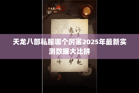 天龙八部私服哪个厉害2025年最新实测数据大比拼