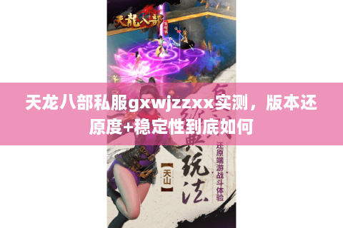 天龙八部私服gxwjzzxx实测，版本还原度+稳定性到底如何