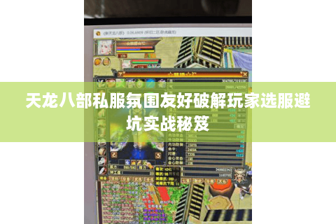 天龙八部私服氛围友好破解玩家选服避坑实战秘笈