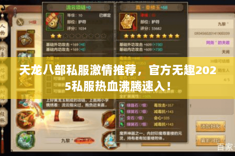 天龙八部私服激情推荐，官方无趣2025私服热血沸腾速入！