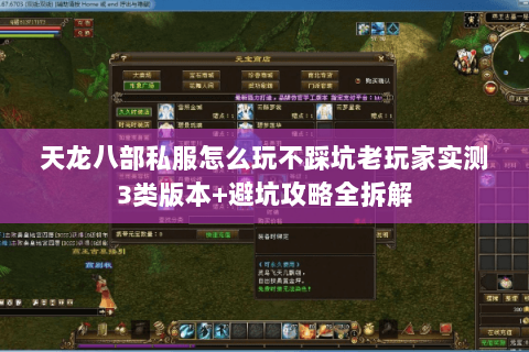 天龙八部私服怎么玩不踩坑老玩家实测3类版本+避坑攻略全拆解