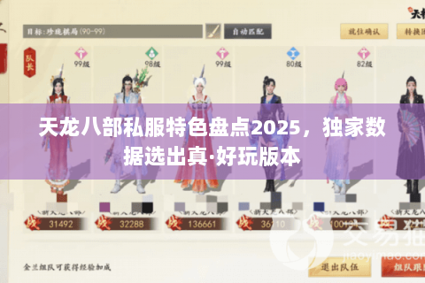天龙八部私服特色盘点2025，独家数据选出真·好玩版本