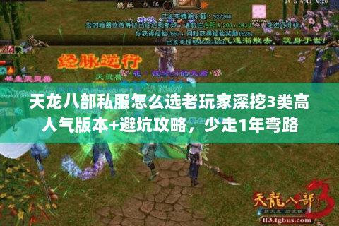 天龙八部私服怎么选老玩家深挖3类高人气版本+避坑攻略，少走1年弯路