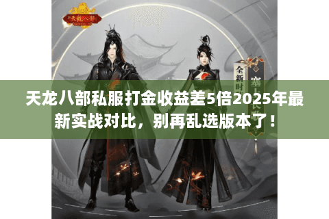 天龙八部私服打金收益差5倍2025年最新实战对比，别再乱选版本了！