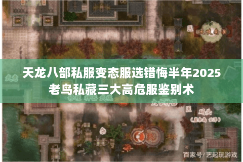 天龙八部私服变态服选错悔半年2025老鸟私藏三大高危服鉴别术