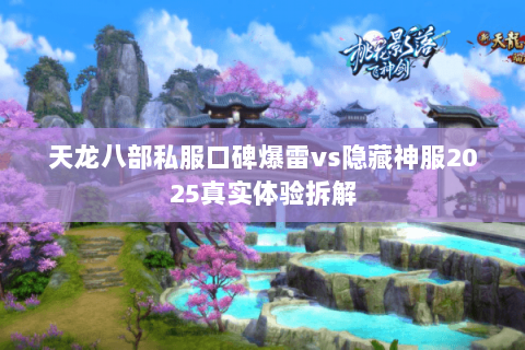 天龙八部私服口碑爆雷vs隐藏神服2025真实体验拆解