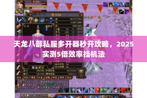 天龙八部私服多开器秒开攻略，2025实测5倍效率挂机法