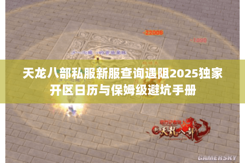 天龙八部私服新服查询遇阻2025独家开区日历与保姆级避坑手册