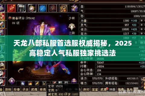 天龙八部私服首选服权威揭秘，2025高稳定人气私服独家挑选法