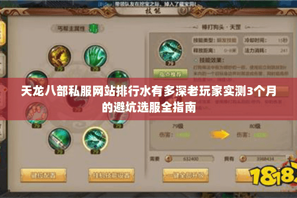 天龙八部私服网站排行水有多深老玩家实测3个月的避坑选服全指南