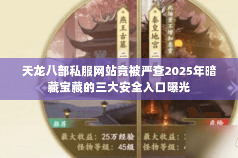 天龙八部私服网站竟被严查2025年暗藏宝藏的三大安全入口曝光