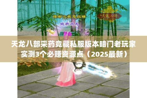 天龙八部采药竟藏私服版本暗门老玩家实测3个必赚资源点（2025最新）
