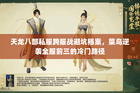 天龙八部私服跨服战避坑档案，菜鸟逆袭全服前三的冷门路径