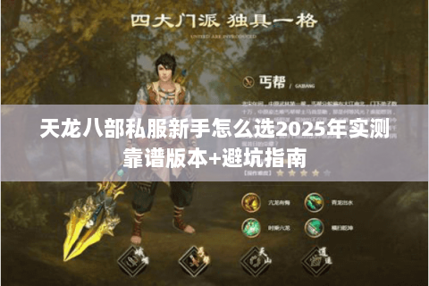 天龙八部私服新手怎么选2025年实测靠谱版本+避坑指南