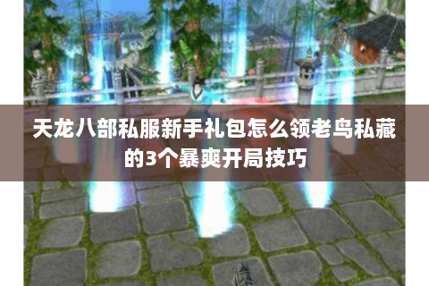 天龙八部私服新手礼包怎么领老鸟私藏的3个暴爽开局技巧