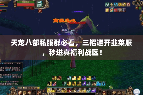 天龙八部私服群必看，三招避开韭菜服，秒进真福利战区！