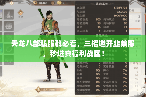 天龙八部私服群必看，三招避开韭菜服，秒进真福利战区！