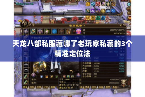 天龙八部私服藏哪了老玩家私藏的3个精准定位法