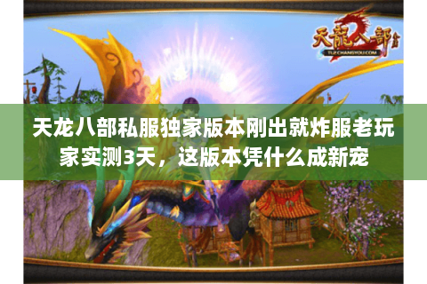 天龙八部私服独家版本刚出就炸服老玩家实测3天，这版本凭什么成新宠