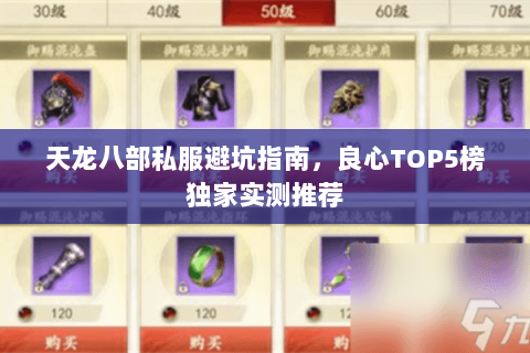 天龙八部私服避坑指南，良心TOP5榜独家实测推荐