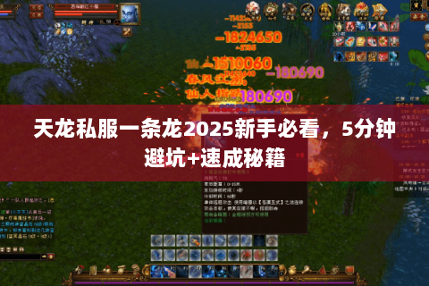 天龙私服一条龙2025新手必看，5分钟避坑+速成秘籍