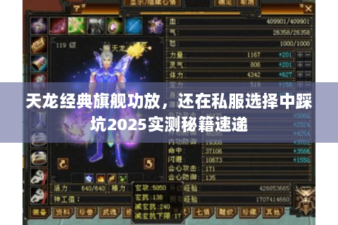 天龙经典旗舰功放，还在私服选择中踩坑2025实测秘籍速递