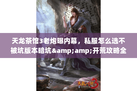 天龙茶馆3老炮曝内幕，私服怎么选不被坑版本暗坑&amp;开荒攻略全扒