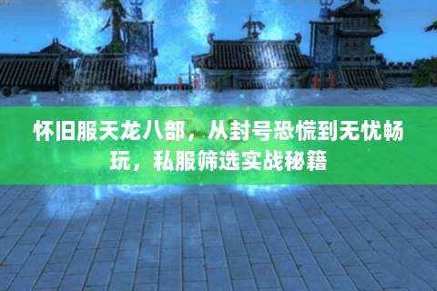 怀旧服天龙八部，从封号恐慌到无忧畅玩，私服筛选实战秘籍