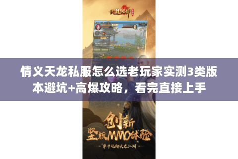 情义天龙私服怎么选老玩家实测3类版本避坑+高爆攻略，看完直接上手