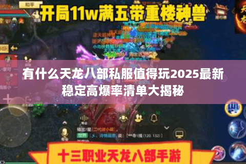 有什么天龙八部私服值得玩2025最新稳定高爆率清单大揭秘