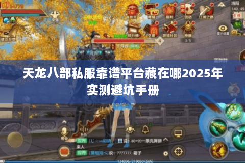 天龙八部私服靠谱平台藏在哪2025年实测避坑手册