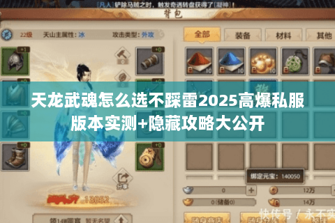 天龙武魂怎么选不踩雷2025高爆私服版本实测+隐藏攻略大公开 天龙武魂怎么选不踩雷2025高爆私服版本实测+隐藏攻略大公开