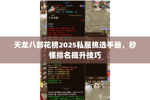 天龙八部花榜2025私服挑选手册，秒懂排名提升技巧