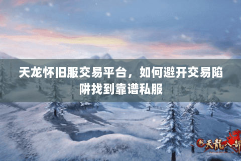 天龙怀旧服交易平台，如何避开交易陷阱找到靠谱私服