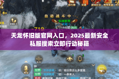 天龙怀旧版官网入口,2025最新安全私服搜索立即行动秘籍 天龙怀旧版官网入口,2025最新安全私服搜索立即行动秘籍
