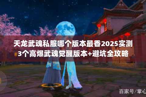 天龙武魂私服哪个版本最香2025实测3个高爆武魂觉醒版本+避坑全攻略