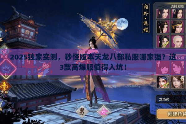 2025独家实测，秒怪版本天龙八部私服哪家强？这3款高爆服值得入坑！