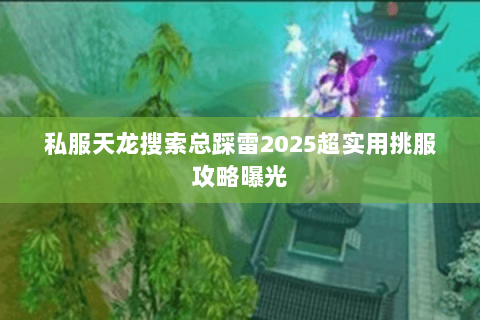 私服天龙搜索总踩雷2025超实用挑服攻略曝光