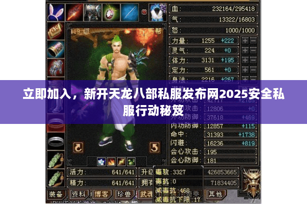 立即加入，新开天龙八部私服发布网2025安全私服行动秘笈